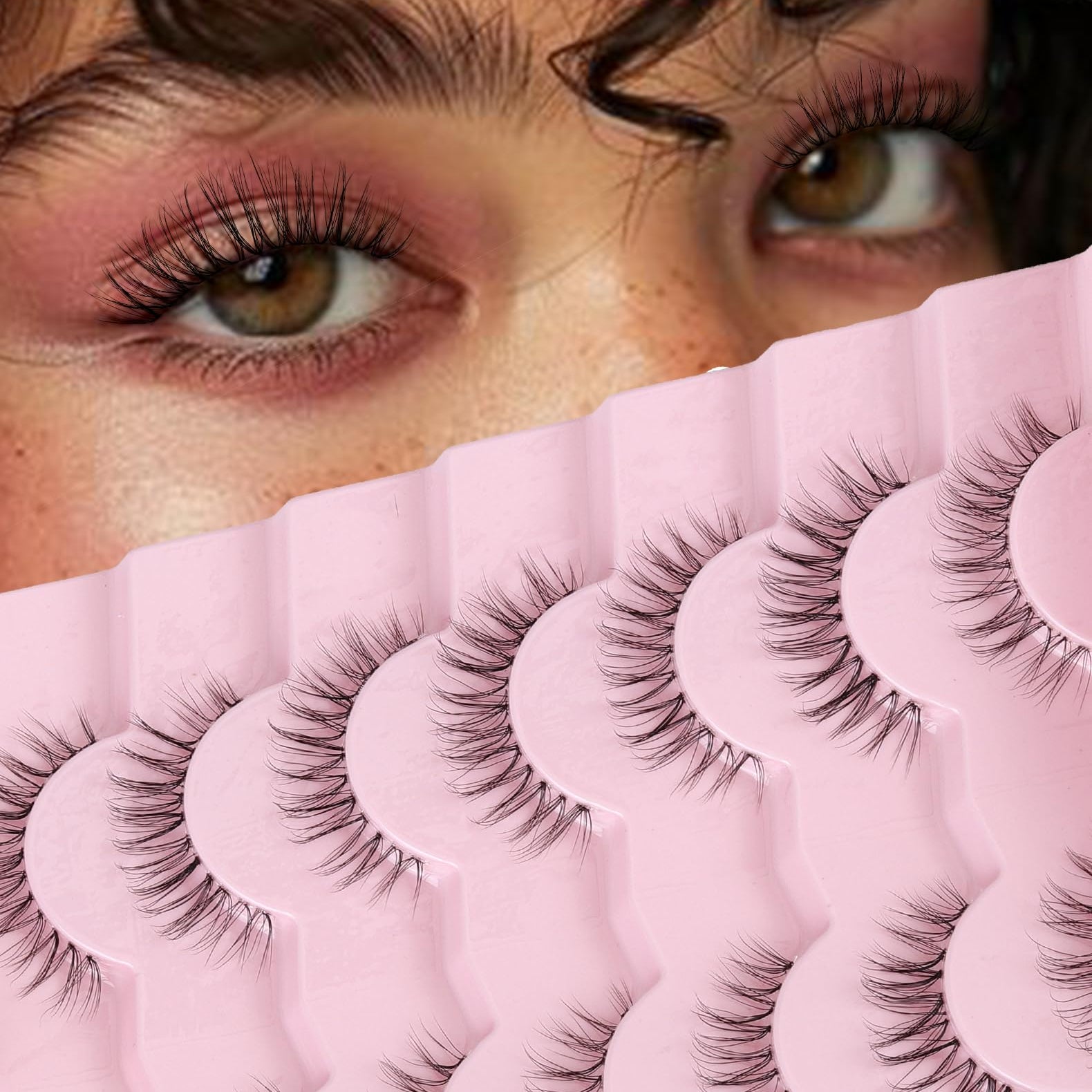 Wispy Synthetic Mink Lashes 7-Pack