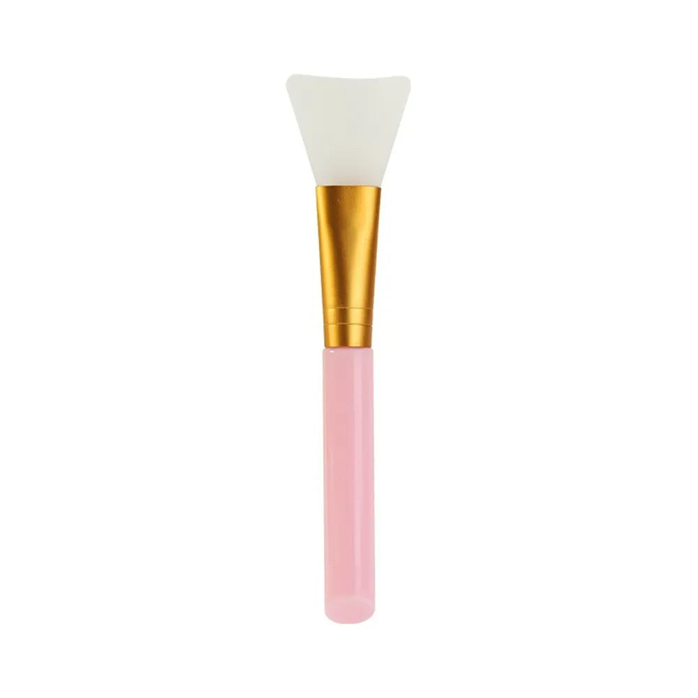 Soft silicone brush for gentle and precise application of skincare products and makeup.