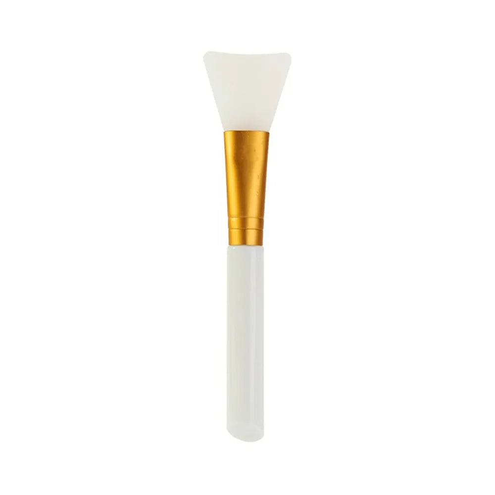 Soft silicone brush for gentle and precise application of skincare products and makeup.