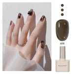 Glossy Gel Nail Polish in vibrant color, providing long-lasting, chip-resistant nails.