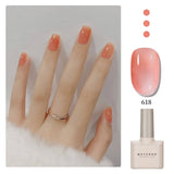 Glossy Gel Nail Polish in vibrant color, providing long-lasting, chip-resistant nails.