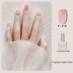 Glossy Gel Nail Polish in vibrant color, providing long-lasting, chip-resistant nails.