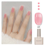 Glossy Gel Nail Polish in vibrant color, providing long-lasting, chip-resistant nails.