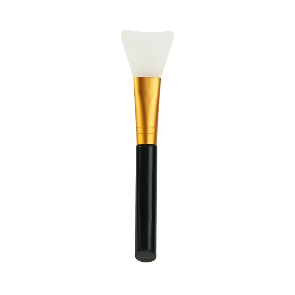 Soft silicone brush for gentle and precise application of skincare products and makeup.