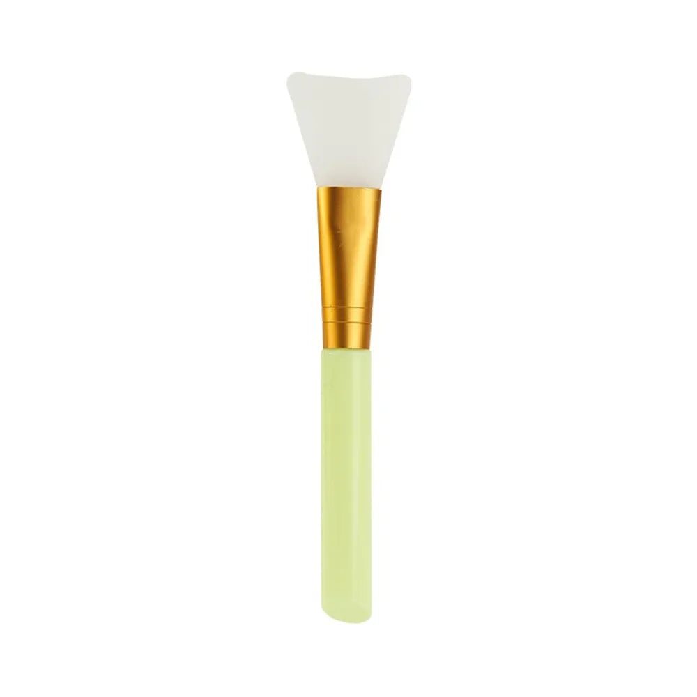 Soft silicone brush for gentle and precise application of skincare products and makeup.