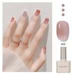 Glossy Gel Nail Polish in vibrant color, providing long-lasting, chip-resistant nails.