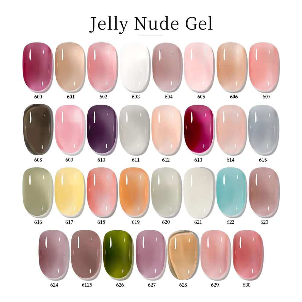 Glossy Gel Nail Polish in vibrant color, providing long-lasting, chip-resistant nails.