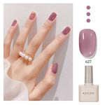 Glossy Gel Nail Polish in vibrant color, providing long-lasting, chip-resistant nails.